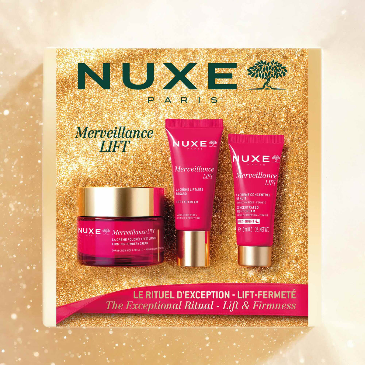 Coffret Noël MERVEILLANCE LIFT Le Rituel d'Exception - Lift Fermeté - NUXE