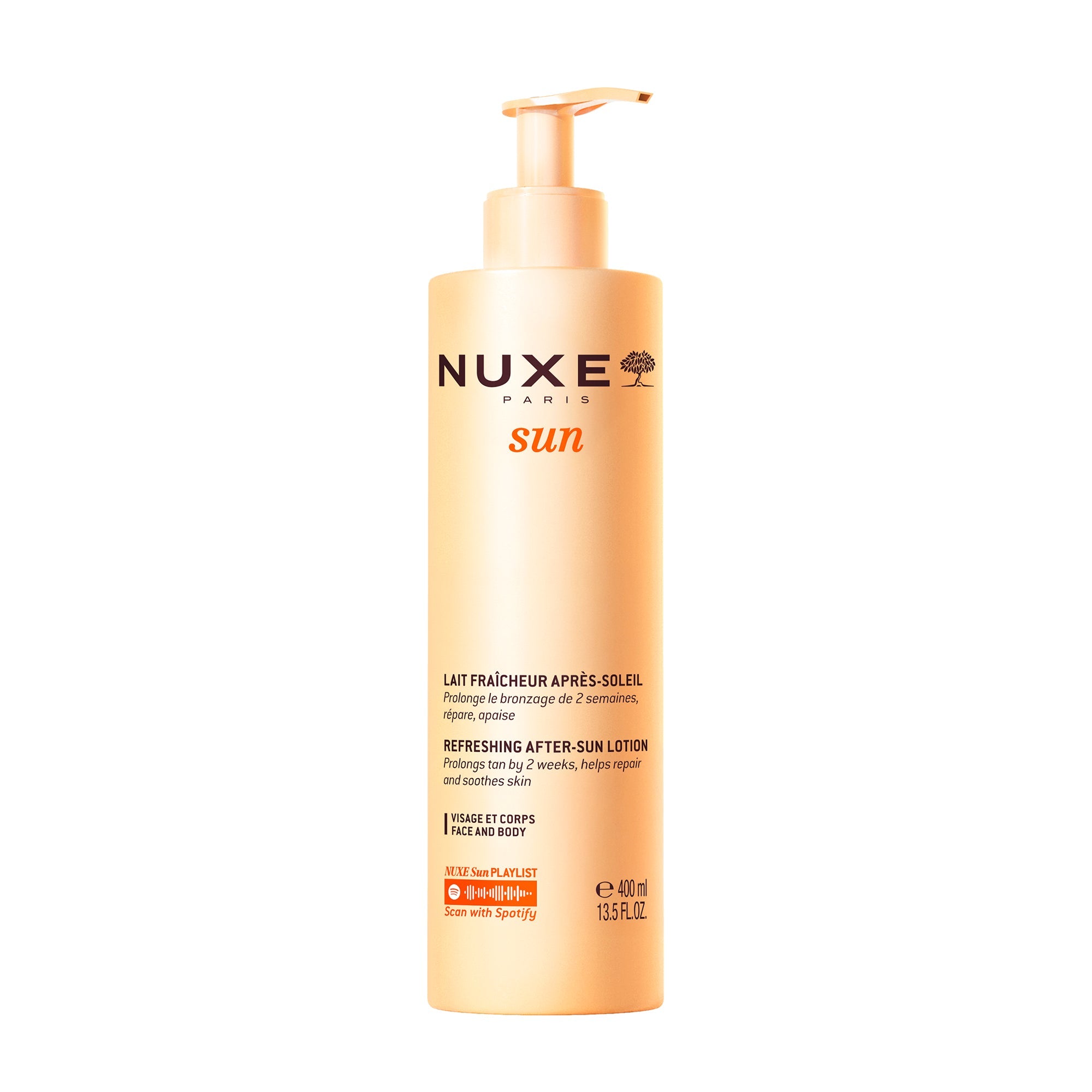 Lait Fraicheur Aprs-Soleil visage et corps 400 ml - Formule originale |  NUXE