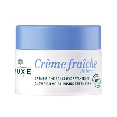 Crème Riche Éclat Hydratante | 48H, Certifiée Bio