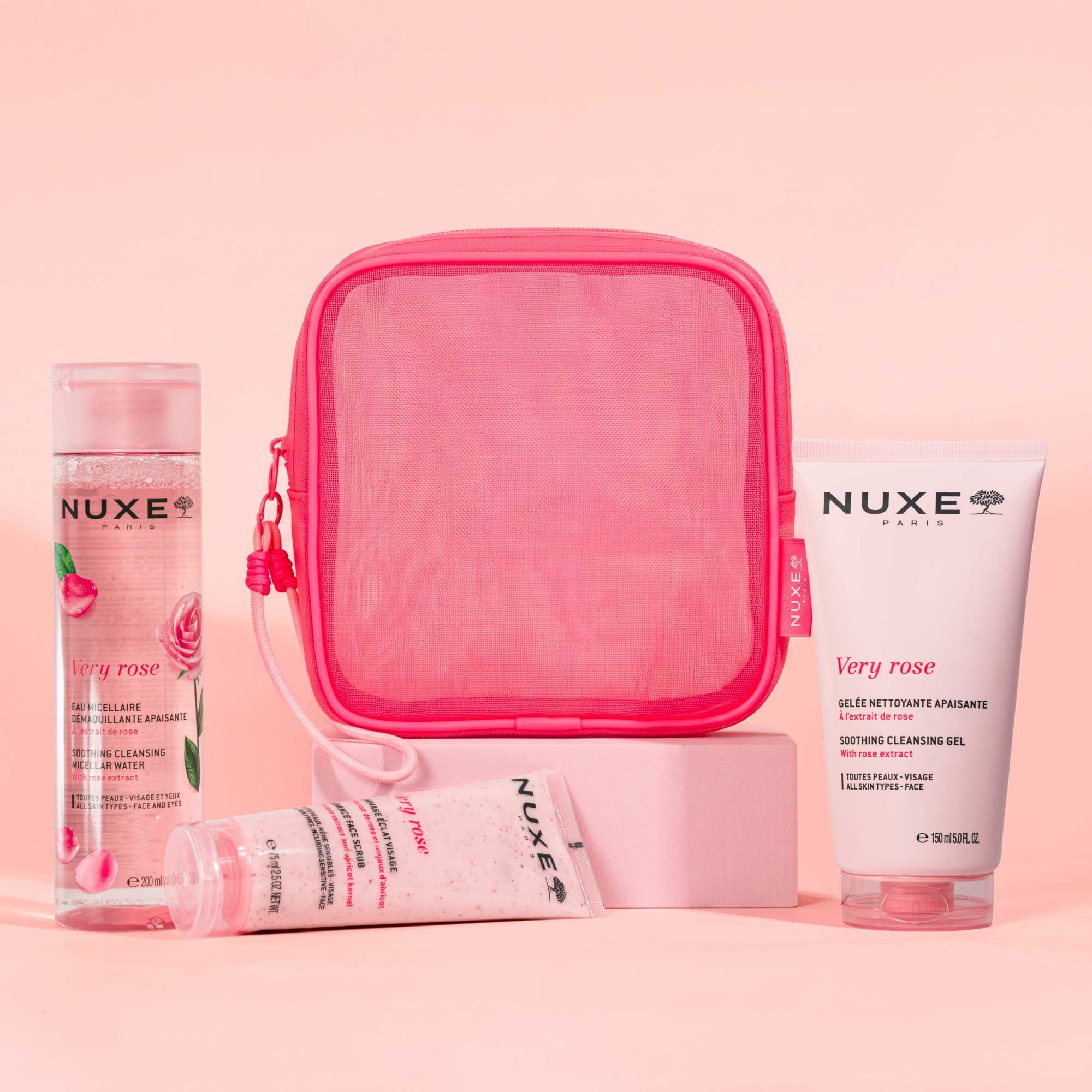 Routine Exfoliante et Nettoyante Visage, Very Rose - NUXE